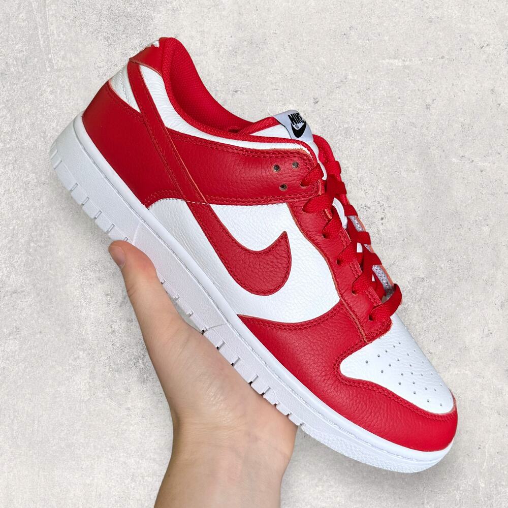 Vintage Y2K Nike Dunk Size 11 Low University Red White New with Box Skate Shoe